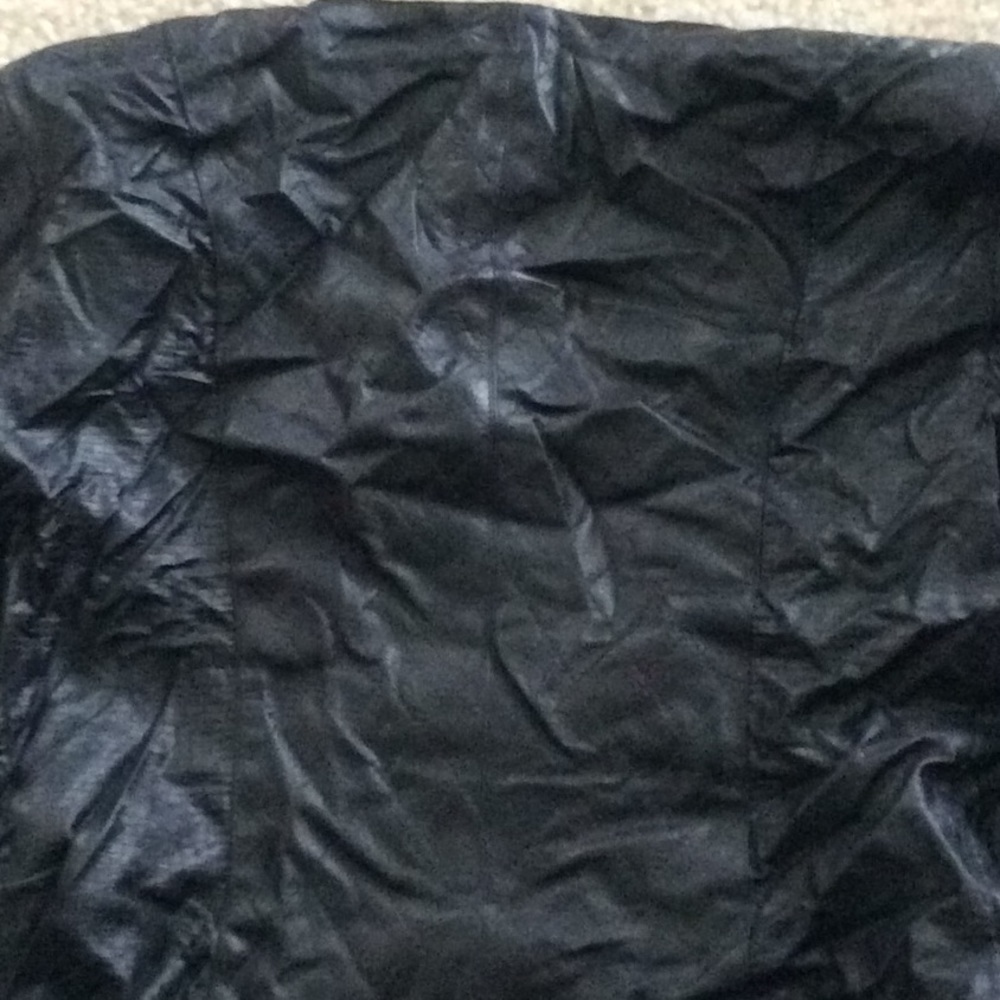 Black leather jacket